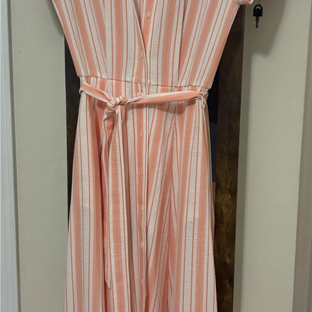 Calvin Klein Pink Striped Dress
